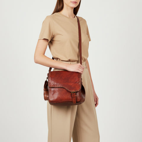 Valmonte - Riveted Messenger Bag