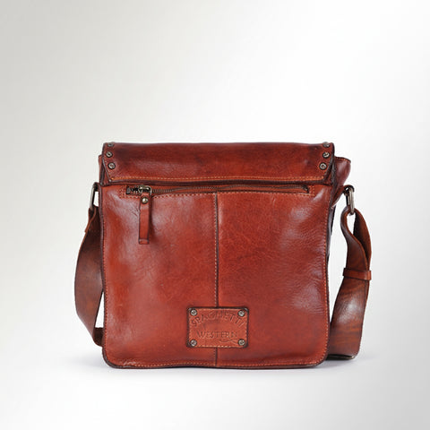 Valmonte - Riveted Messenger Bag