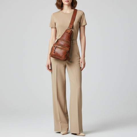 Caldera - Full Grain Leather Sling Bag
