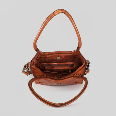 Bronzaro - Leather Studded Tote Bag