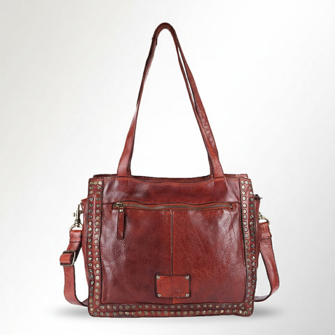 Signature Rivet-Trim Tote Bag