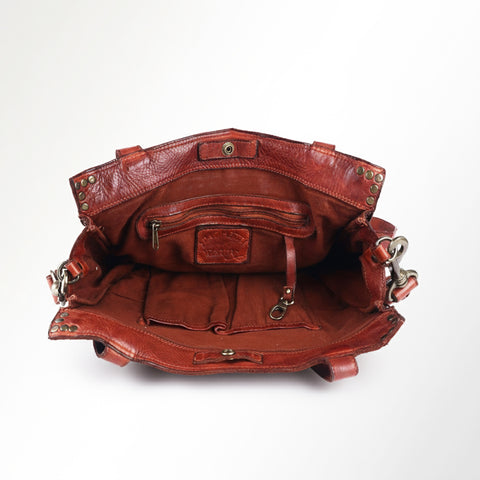 Signature Rivet-Trim Tote Bag