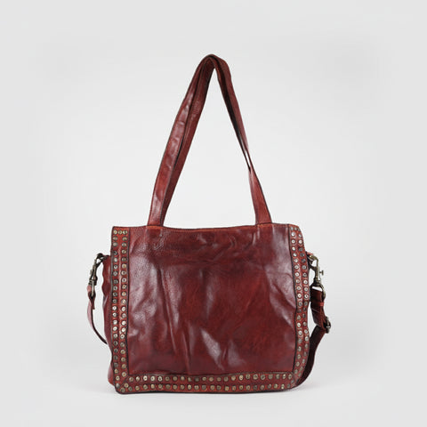 Signature Rivet-Trim Tote Bag