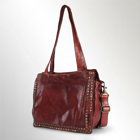 Signature Rivet-Trim Tote Bag