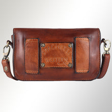 Load image into Gallery viewer, SWC201TAN Crossbody Genuine Leather women bag western Bag