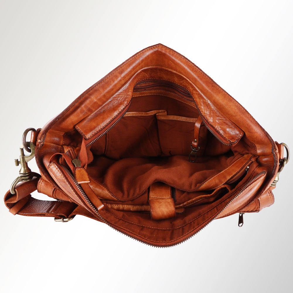 SWC408TAN Briefcase Genuine Leather women bag western Bag