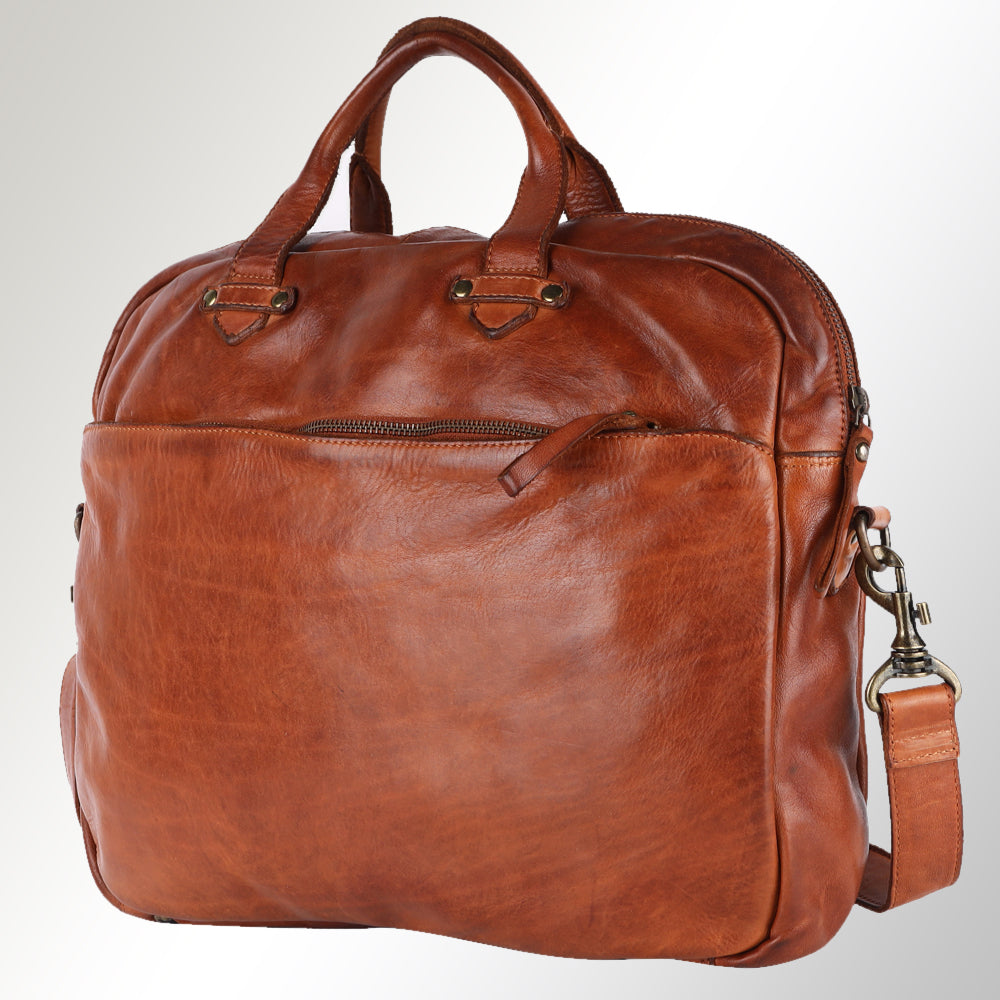 SWC415TAN Briefcase Genuine Leather women bag western Bag