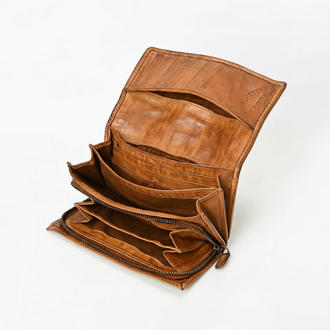 Cavello - Premium Leather Multi-Zip Wallet