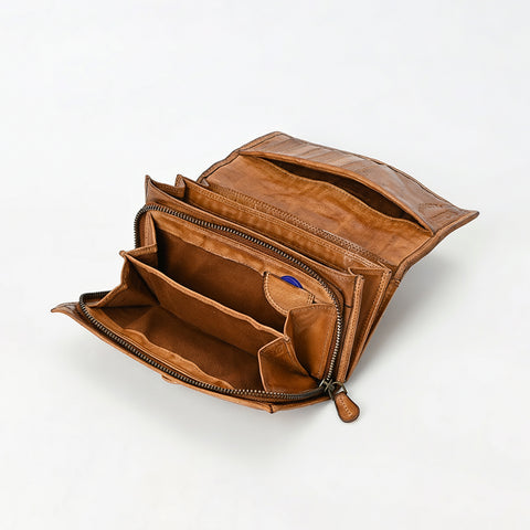 Cavello - Premium Leather Multi-Zip Wallet