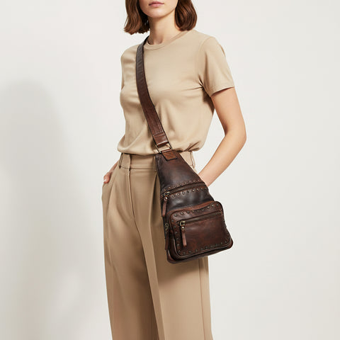 Caldera - Full Grain Leather Sling Bag