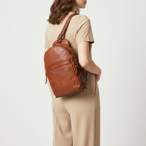Rosamira - Full Grain Leather Commuter Sling