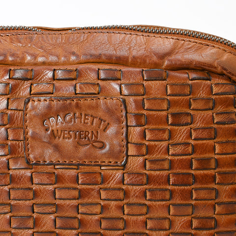 Montavio - Leather Basket Weave Clutch