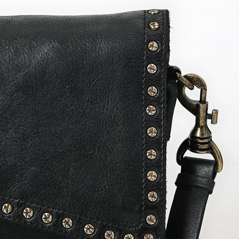 Studded Flap Western Crossbody