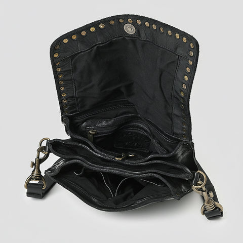 Studded Flap Western Crossbody