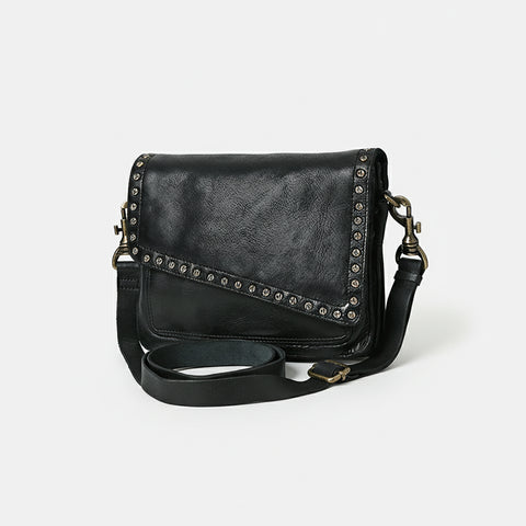 Studded Flap Western Crossbody