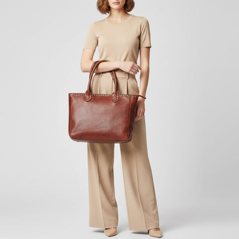 Solviera -Handcrafted Riveted Tote