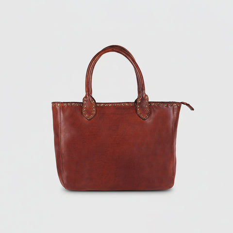 Solviera -Handcrafted Riveted Tote