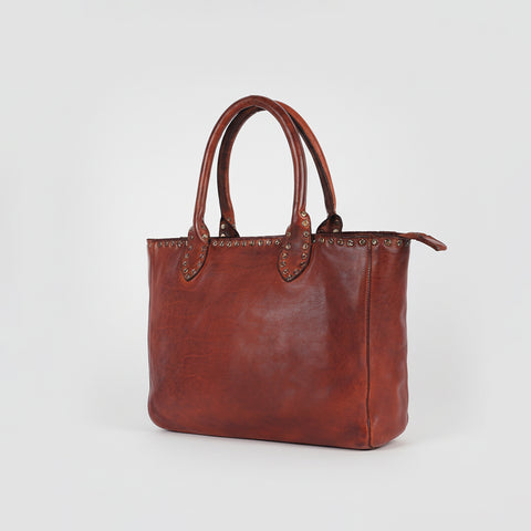 Solviera -Handcrafted Riveted Tote
