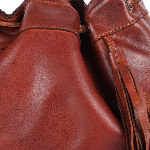 Mandello - Leather Fringe Bucket