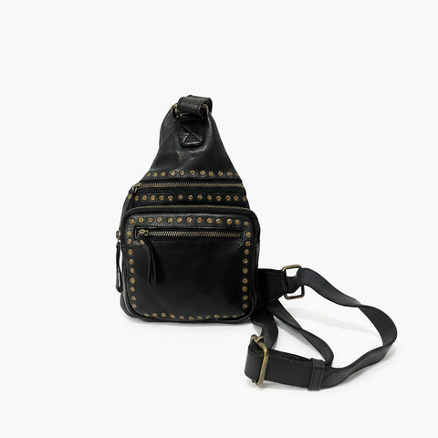SWL155BLK  Sling Genuine Leather Women Bag Western Handbag