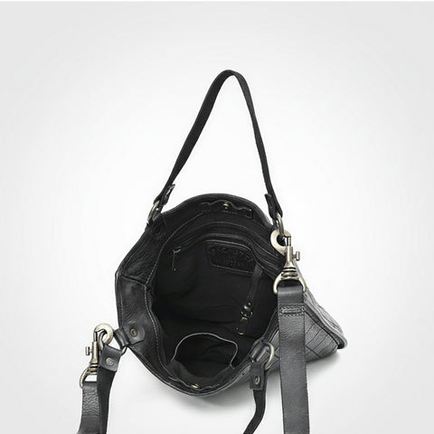 Montina - Leather Grid-Stitched Tote