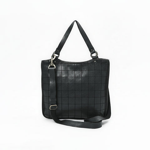Montina - Leather Grid-Stitched Tote