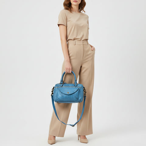 Caventina - Leather Riveted Tote Bag