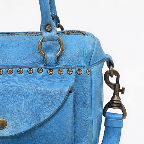 Caventina - Leather Riveted Tote Bag