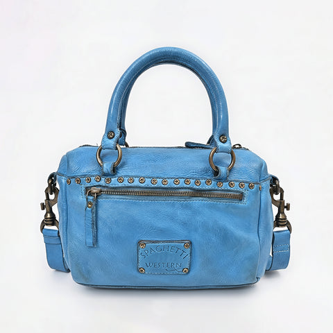 Caventina - Leather Riveted Tote Bag