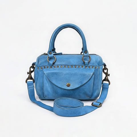 Caventina - Leather Riveted Tote Bag