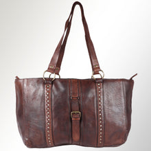 Load image into Gallery viewer, SWC186BRN Tote Genuine Leather women bag western Bag