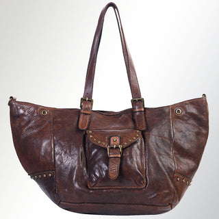 SWC126BRN Tote Genuine Leather women bag western Bag