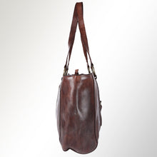 Load image into Gallery viewer, SWC186BRN Tote Genuine Leather women bag western Bag