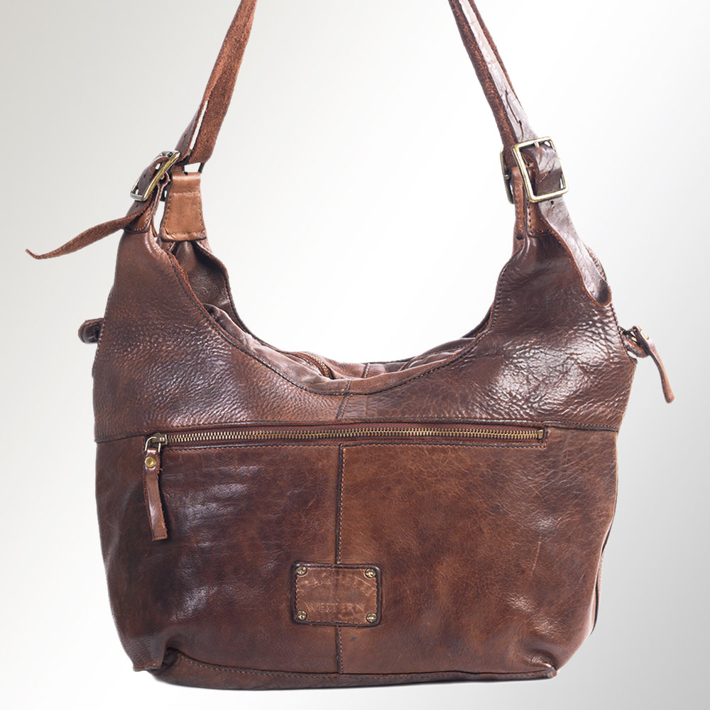 SWC125BRN Tote Genuine Leather women bag western Bag