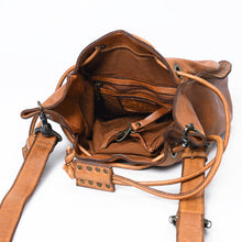 Load image into Gallery viewer, SWC137TAN Tote Genuine Leather women bag western Bag