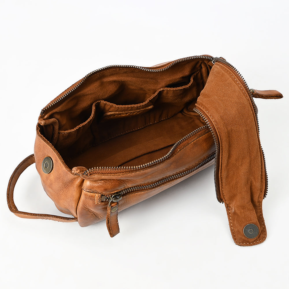 SWC411TAN Fanny Pack Genuine Leather women bag western Bag