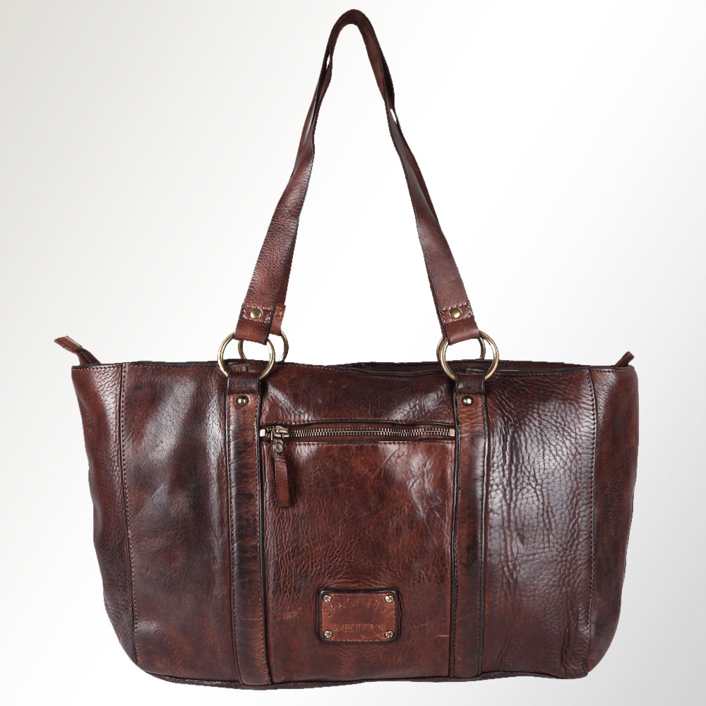 SWC186BRN Tote Genuine Leather women bag western Bag